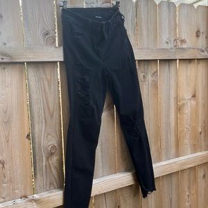 Black American Eagle Jeans, stretch to the limit. Size 4 standard